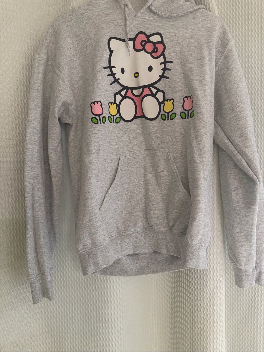 Sanrio Hello Kitty Grey Hoodie with Pink Accents